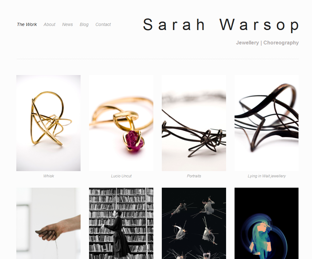 Sarah Warsop new website