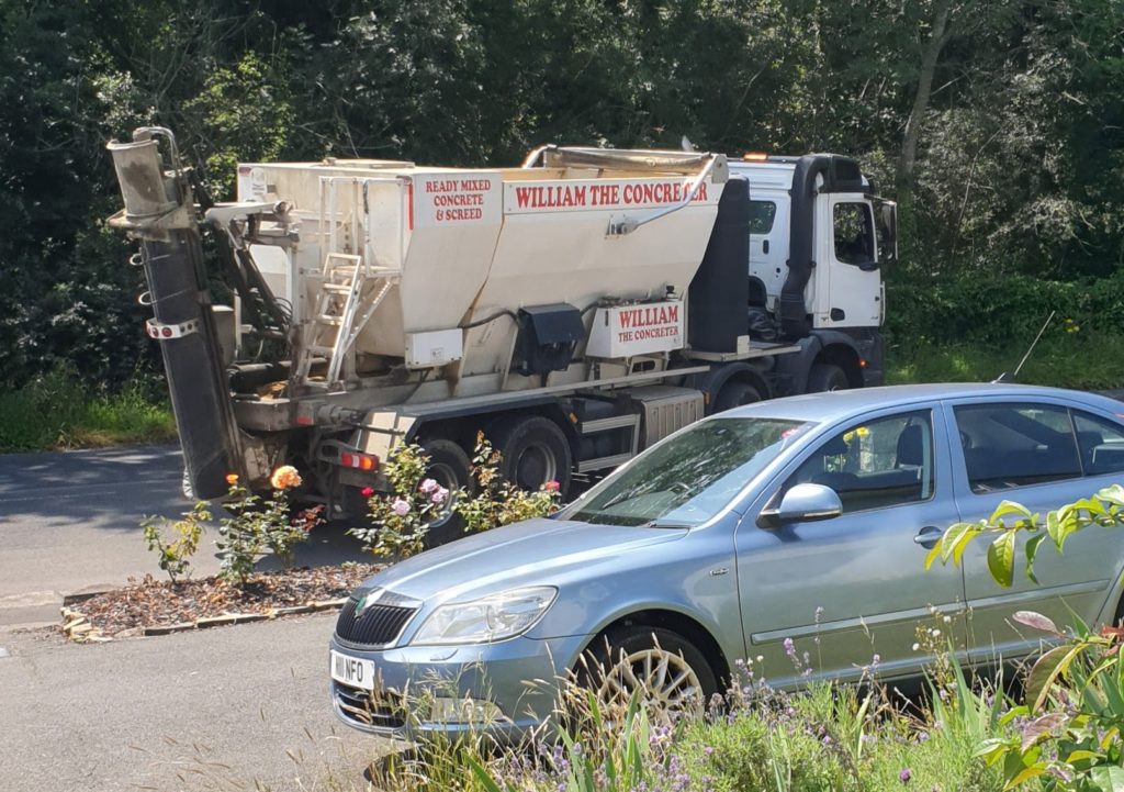 William the Concreter delivering